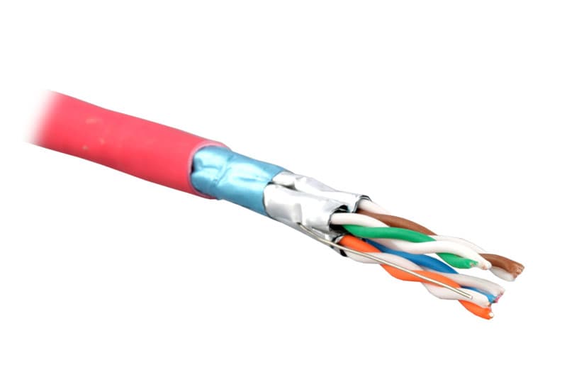 Кабель экранированная витая пара (F/FTP), 7 категория, 4 пары (23AWG ...