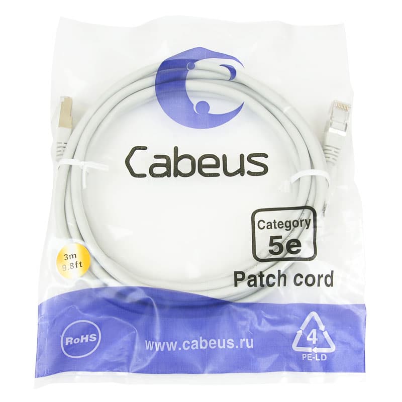 Cabeus PC-FTP-RJ45-Cat.5e-3m