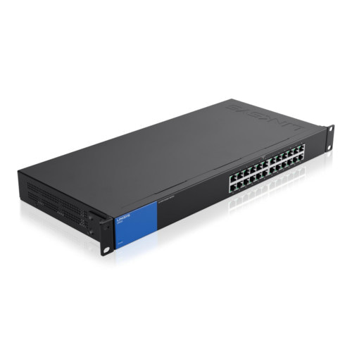 Коммутатор Linksys LGS124-eu (1000 Base-TX (1000 мбит/с), Без SFP портов)