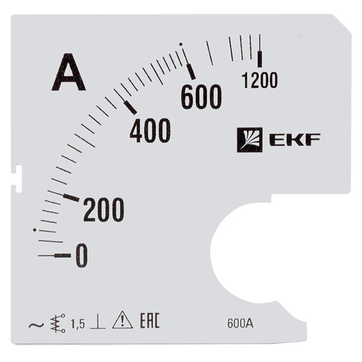 Шкала сменная для A961 600/5А-1,5 EKF