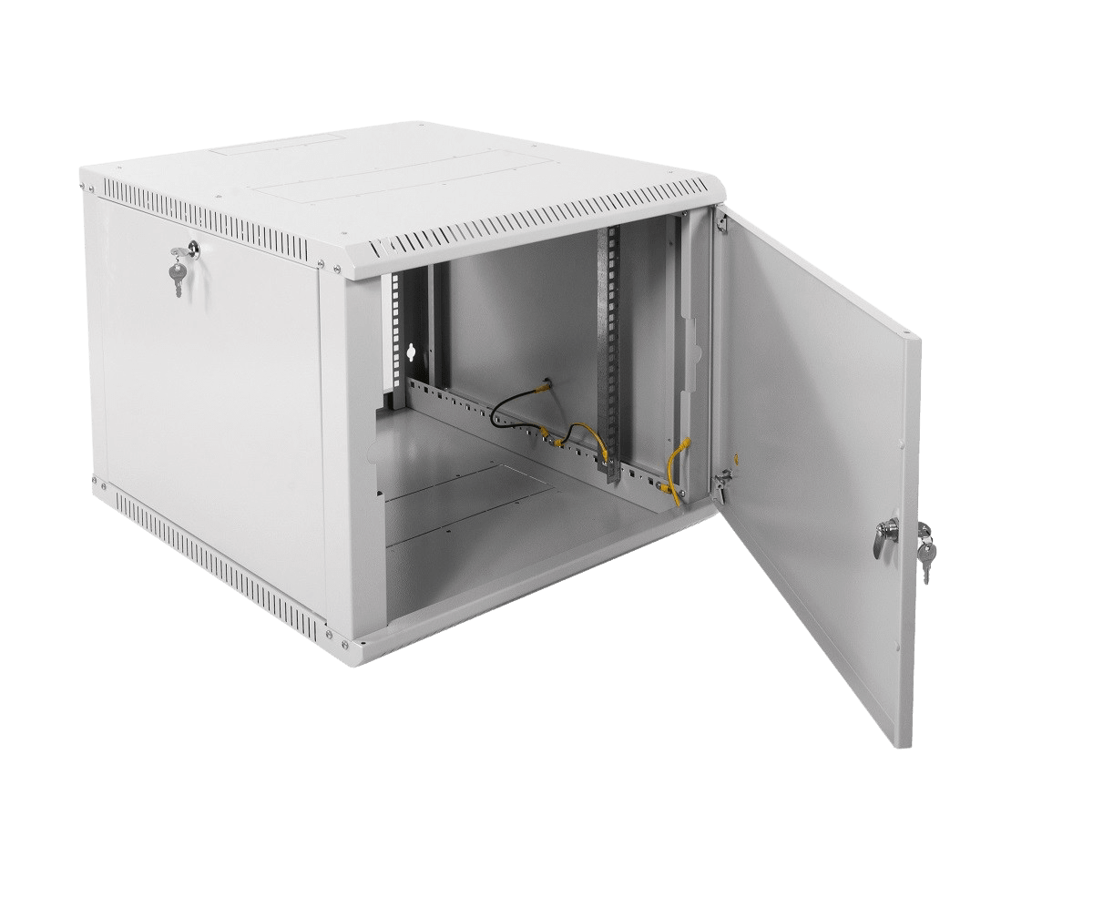 Шкаф телекоммуникационный настенный разборный ЭКОНОМ 9U (600 × 520) дверь металл