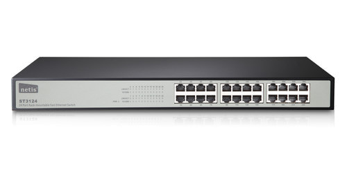 Коммутатор Netis ST3124 (100 Base-TX (100 мбит/с), Без SFP портов)