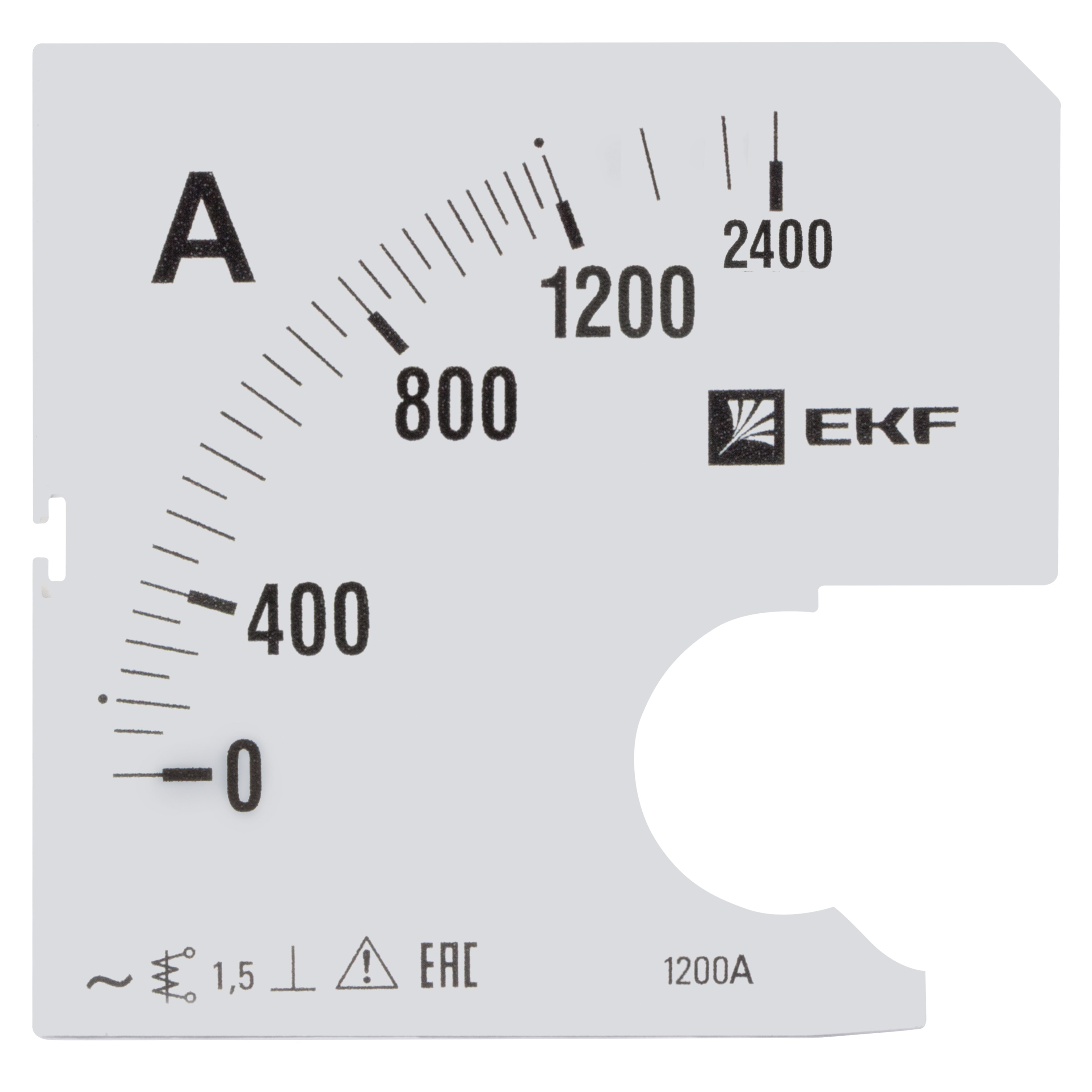 Шкала сменная для A721 1200/5А-1,5 EKF