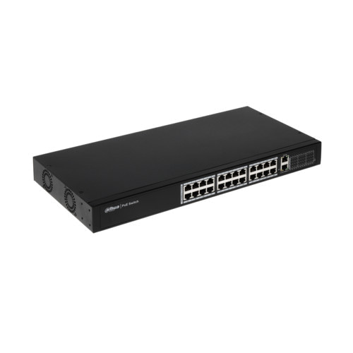 Коммутатор Dahua DH-PFS4026-24P-370 (1000 Base-TX (1000 мбит/с), Без SFP портов)