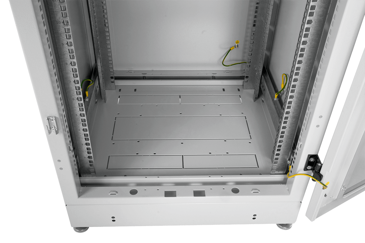 Шкаф телекоммуникационный напольный 42U (800 × 1000) дверь металл