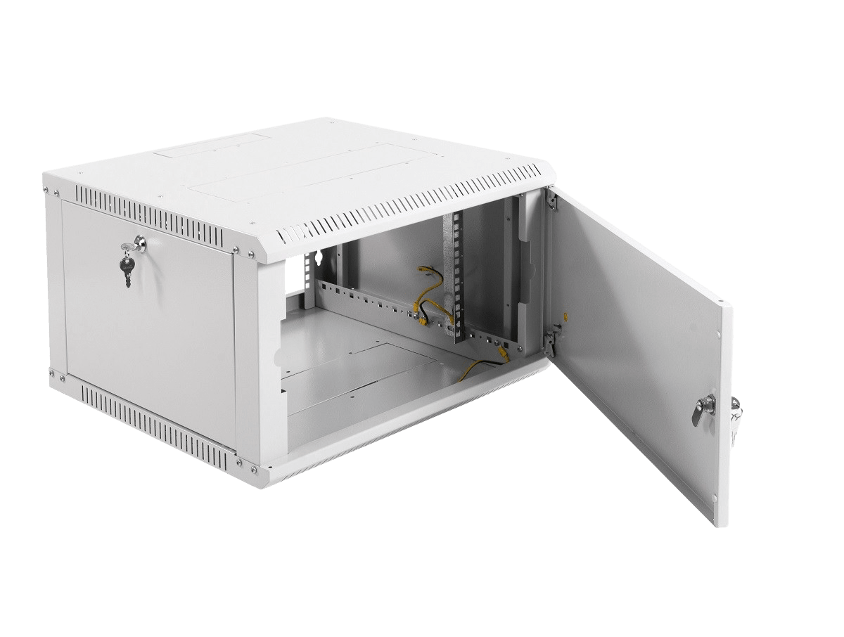 Шкаф телекоммуникационный настенный разборный ЭКОНОМ 6U (600 × 520) дверь металл