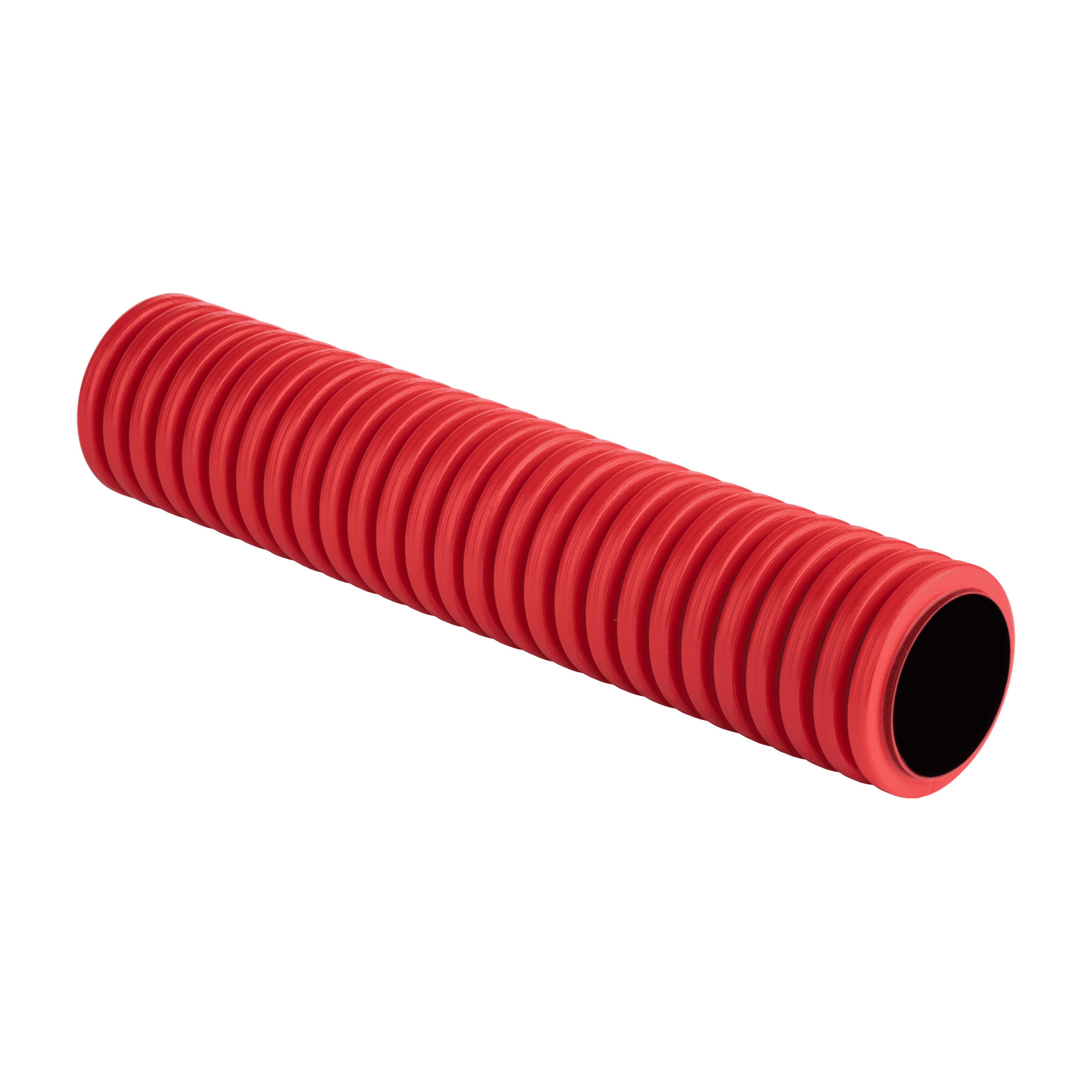 Труба гофрированная двустенная ПНД d 50 с зондом (50 м) красная, EKF