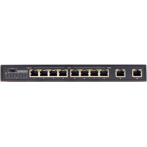 Коммутатор OSNOVO SW-20820/B SW-20820/B(96W) (100 Base-TX (100 мбит/с), 2 SFP порта)