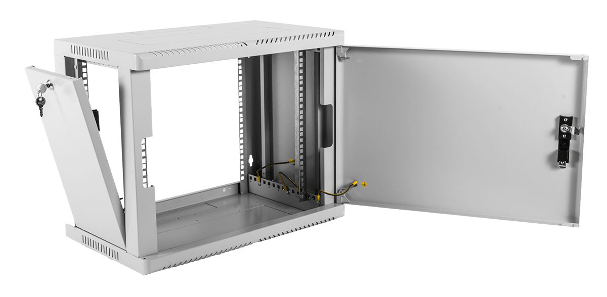 Шкаф телекоммуникационный настенный сварной 12U (600 × 650) съёмные стенки, дверь металл