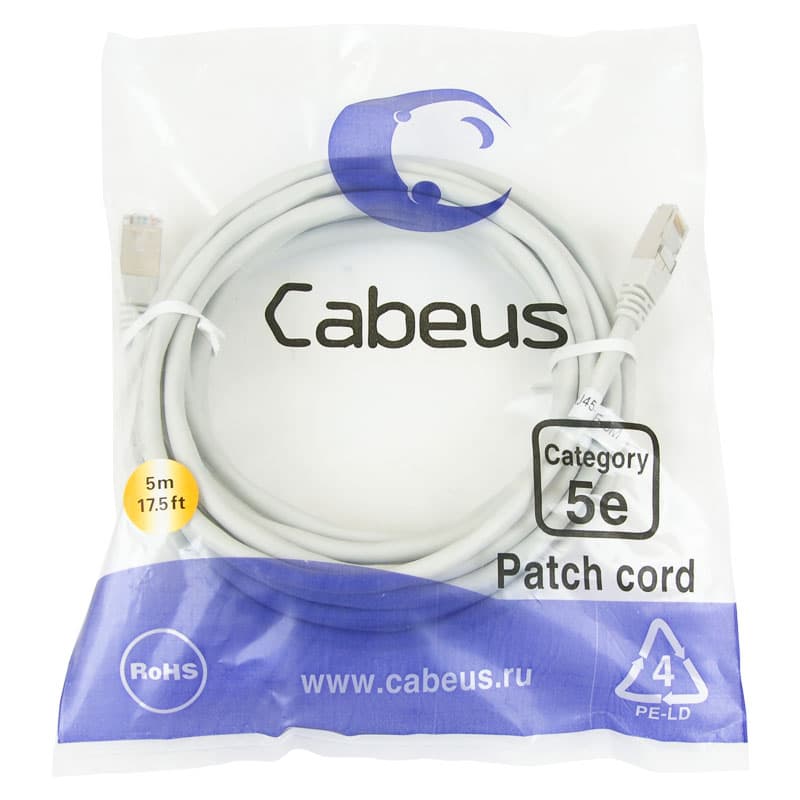 Cabeus PC-FTP-RJ45-Cat.5e-5m
