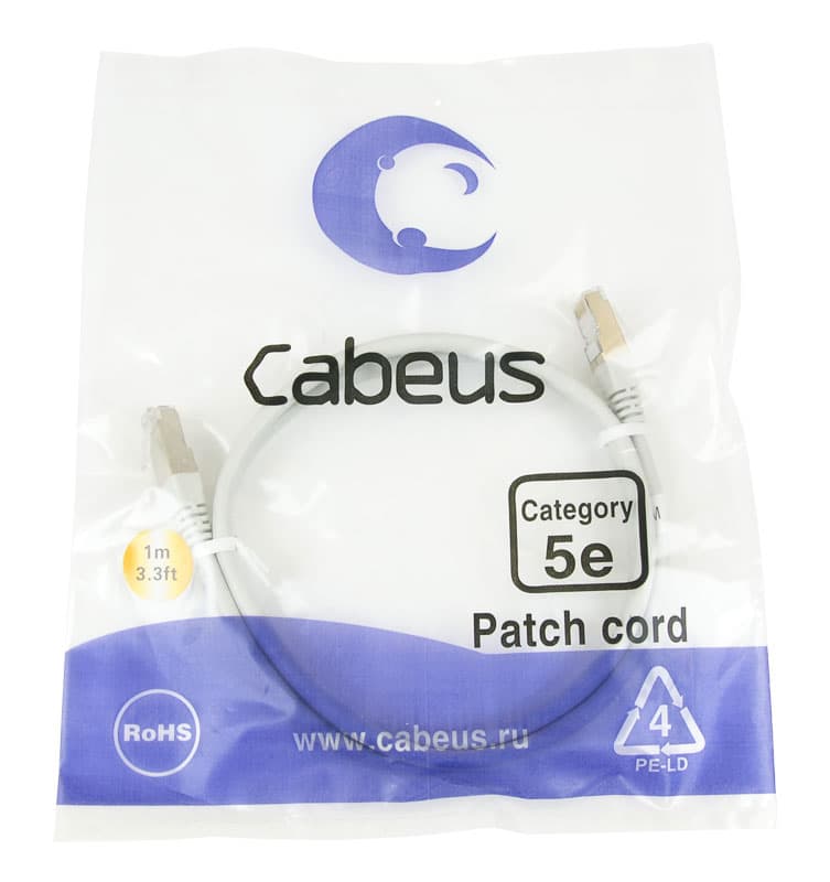 Cabeus PC-FTP-RJ45-Cat.5e-1m