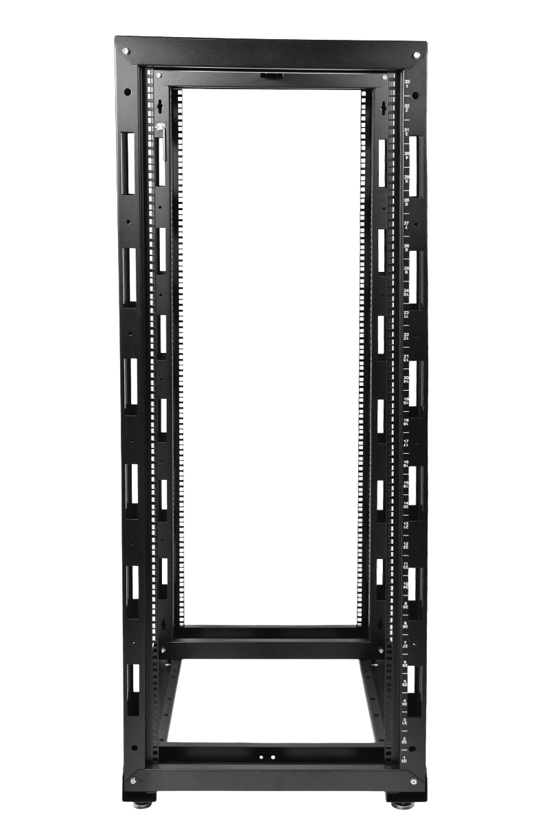 Стойка телекоммуникационная универсальная 33U двухрамная, цвет черный