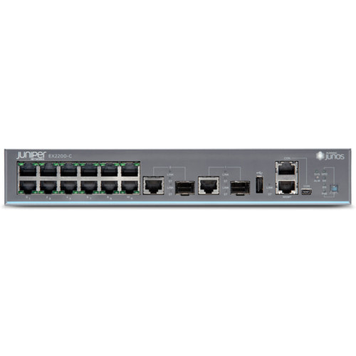 Коммутатор Juniper EX2200-C-12T-2G (1000 Base-TX (1000 мбит/с), 2 SFP порта)