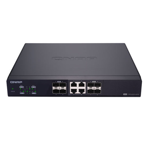 Коммутатор Qnap QSW-804-4C (10 GBase-T (10000 мбит/с), 8 SFP портов)