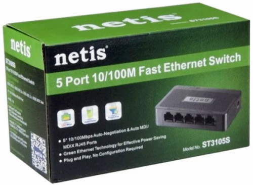 Коммутатор Netis ST3108S (100 Base-TX (100 мбит/с), Без SFP портов)