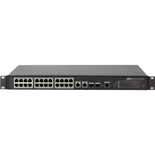 Коммутатор Dahua DH-PFS4226-24ET-240 (100 Base-TX (100 мбит/с), 2 SFP порта)