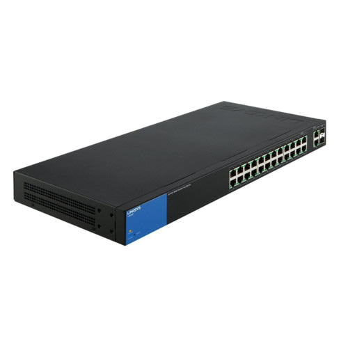 Коммутатор Linksys LGS326P-EU LGS326P-eu (1000 Base-TX (1000 мбит/с), 2 SFP порта)