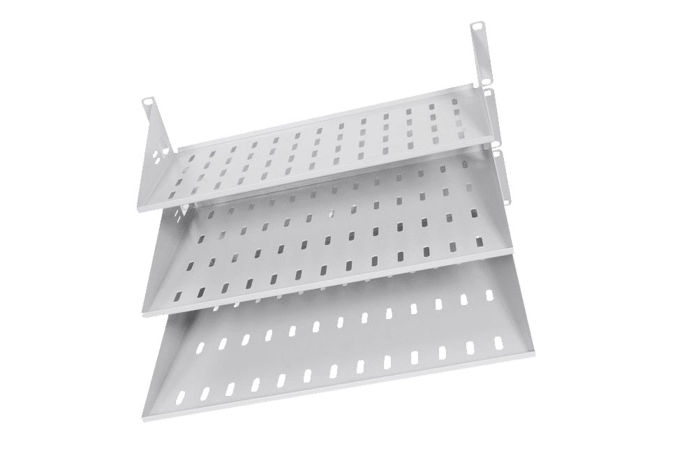 Полка перфорированная консольная 2U, глубина 200 мм