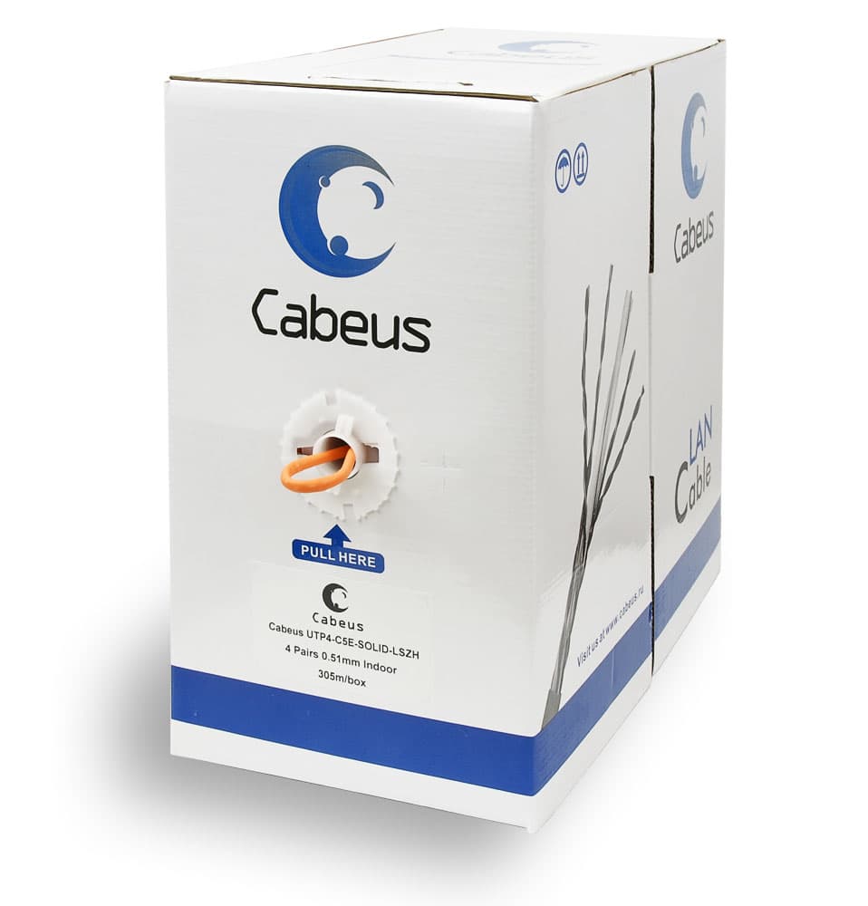 Cabeus UTP-4P-Cat.5e-SOLID-LSZH