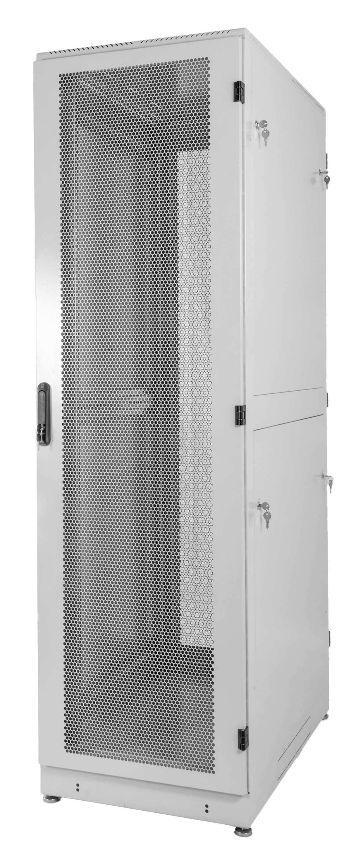 Шкаф серверный напольный 48U (600 × 1000) дверь перфорированная 2 шт.