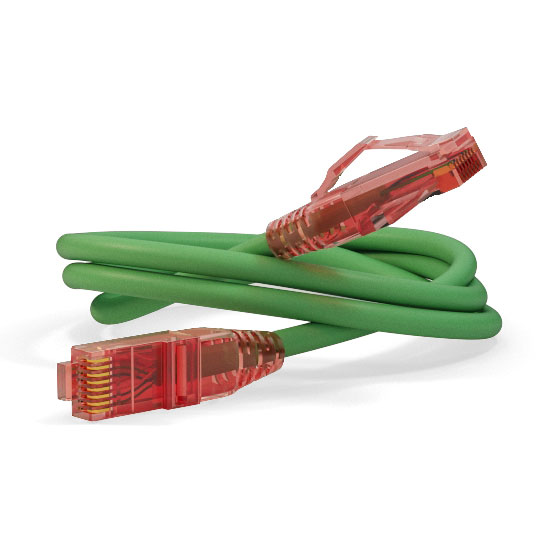 Hyperline PC-LPM-UTP-RJ45-RJ45-C5e-0.5M-LSZH-GN