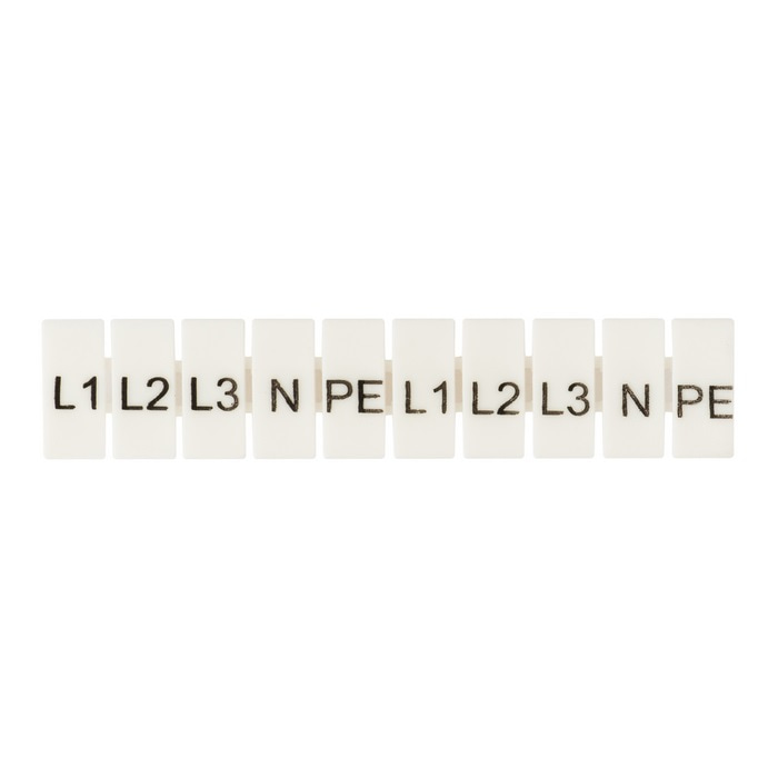 Маркеры для JXB-ST 4 с символами "L1, L2, L3, N, PE" (10 шт.) EKF