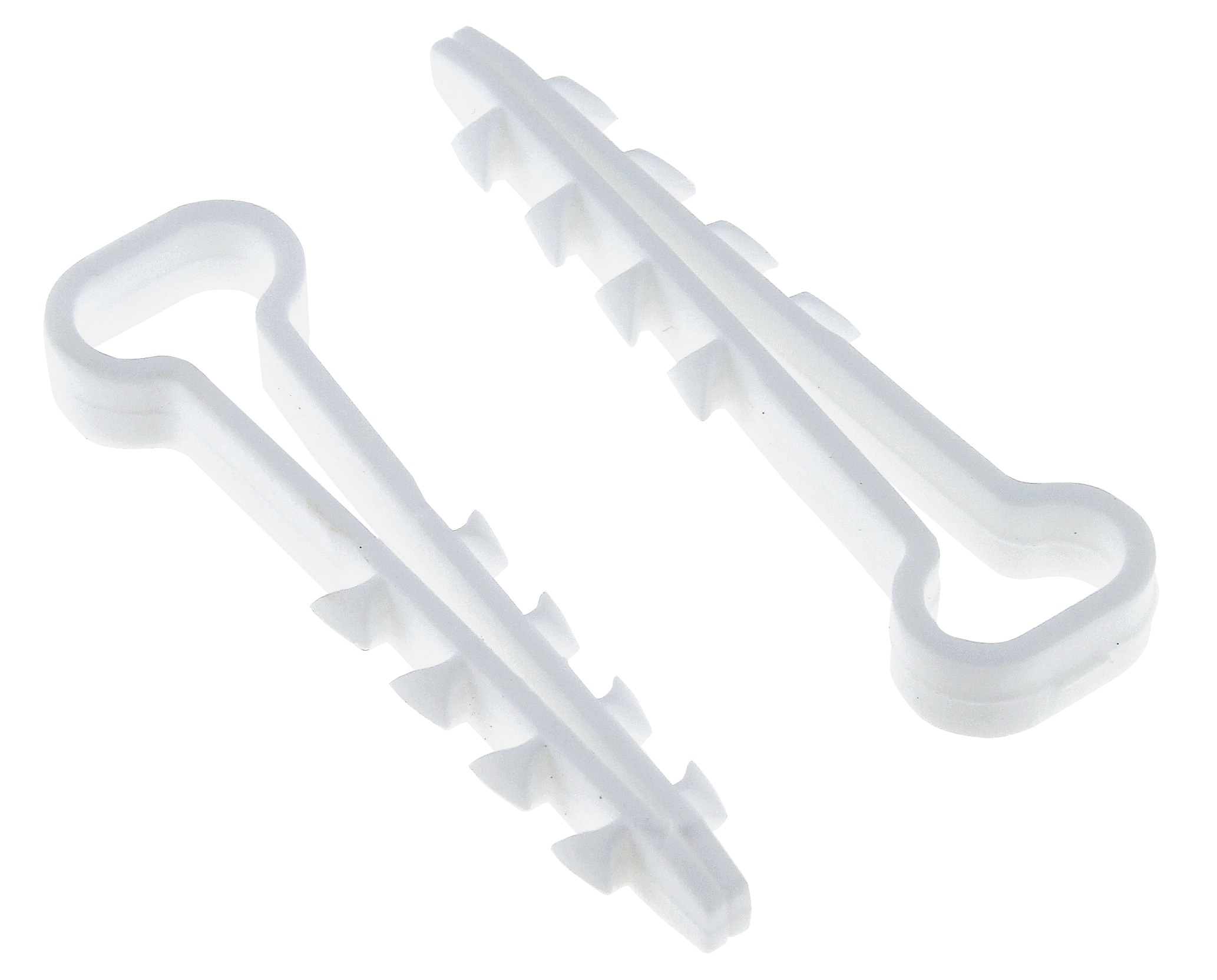 Дюбель-хомут (6х14 мм) для плоского кабеля белый (10 шт.) EKF