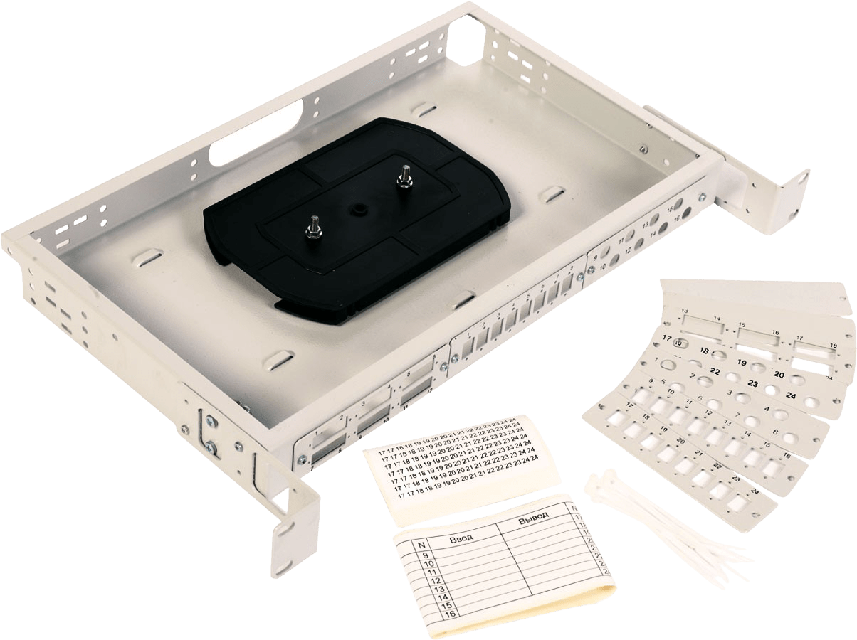 Кросс оптический 19" с комплектом  вставок (Патч-панель 19")