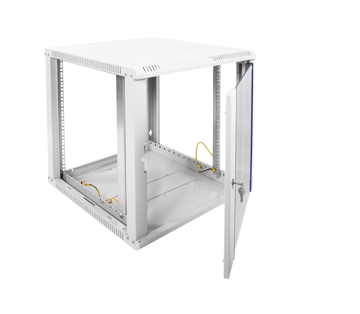 Шкаф телекоммуникационный настенный разборный ЭКОНОМ 12U (600 × 520) дверь стекло