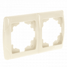 Лондон Рамка 2-местная горизонтальная бежевая EKF