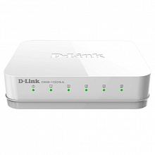 Коммутатор D-link DGS-1005A/D1A (1000 Base-TX (1000 мбит/с), Без SFP портов)