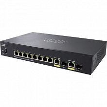 Коммутатор Cisco SG250-10P-K9-EU (1000 Base-TX (1000 мбит/с), 2 SFP порта)