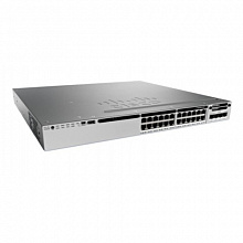 Коммутатор Cisco WS-C3850-24U-L (1000 Base-TX (1000 мбит/с), Без SFP портов)