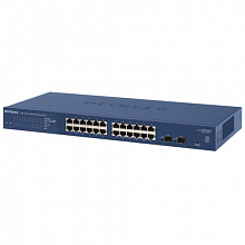 Коммутатор NETGEAR GS724T-400EUS (1000 Base-TX (1000 мбит/с), 4 SFP порта)