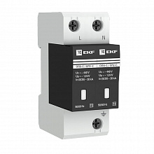 Ограничитель импульсных напряжений ОПВ-C/2P In 20кА 400В с сигн. EKF