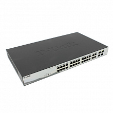 Коммутатор D-link DGS-1210-28P DGS-1210-28P/F1A (1000 Base-TX (1000 мбит/с), Без SFP портов)