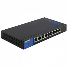 Коммутатор Linksys LGS308-eu (1000 Base-TX (1000 мбит/с), Без SFP портов)