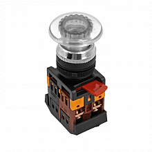 Кнопка AELA-22 белая с подсветкой NO+NC 24В EKF