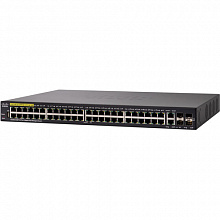 Коммутатор Cisco SG350-52MP-K9-EU (1000 Base-TX (1000 мбит/с), 2 SFP порта)