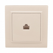 Минск Розетка RJ-45 1-мест. СП бежевый EKF