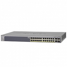 Коммутатор NETGEAR GS728TP-100EUS (1000 Base-TX (1000 мбит/с), 4 SFP порта)