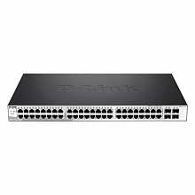 Коммутатор D-link DGS-1210-52 ME B1A DGS-1210-52/ME/B1A (1000 Base-TX (1000 мбит/с), 4 SFP порта)