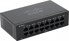 Коммутатор Cisco SF110D-16 SF110D-16-EU (100 Base-TX (100 мбит/с), Без SFP портов)