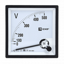 VM-A961 аналоговый на панель (96х96) квадратный вырез 300В прямое подкл. EKF PROxima