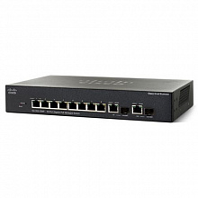 Коммутатор Cisco Small Business SG300-10MP SRW2008MP-K9-EU (1000 Base-TX (1000 мбит/с))