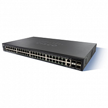 Коммутатор Cisco SG350X-48MP-K9-EU (1000 Base-TX (1000 мбит/с), 4 SFP порта)