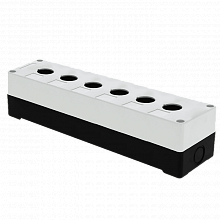 КП106 пластиковый 6 кнопок белый EKF