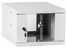 Шкаф телекоммуникационный настенный 10" 4U 315x325x225mm (ШхГхВ) дверь стекло