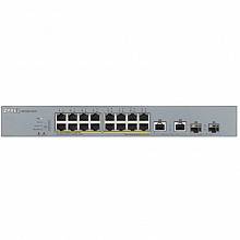 Коммутатор Zyxel GS1350-26HP-EU0101F (1000 Base-TX (1000 мбит/с), 2 SFP порта)