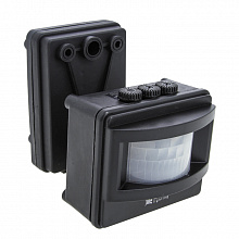 ИК датчик движения MS-01 черный на прожектор 1200Вт 120гр. до 12м IP44 EKF